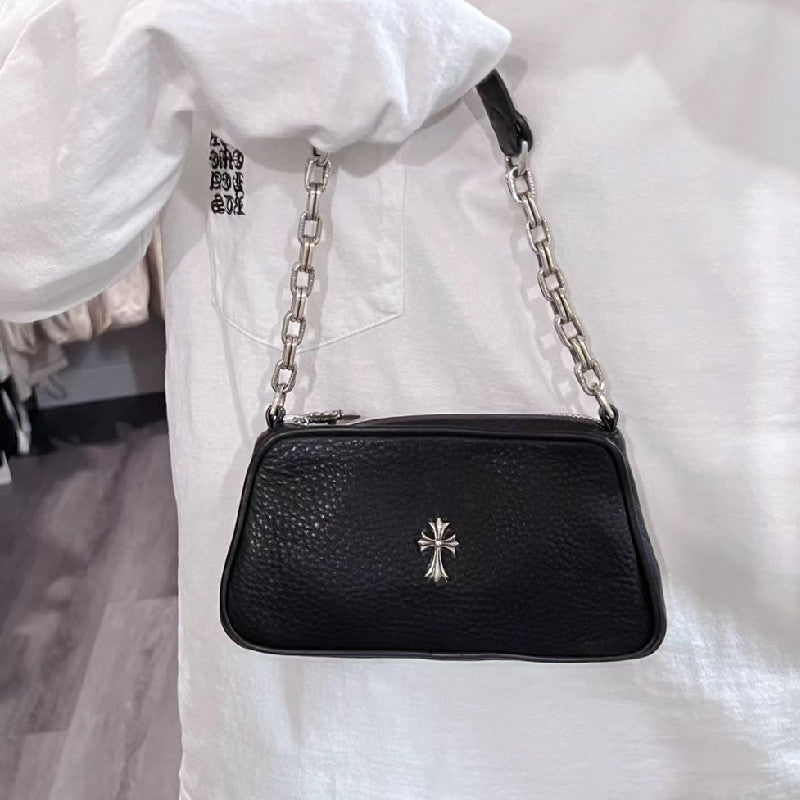 Chh Chrome Heart Leather Bag Shoulder Underarm Bag