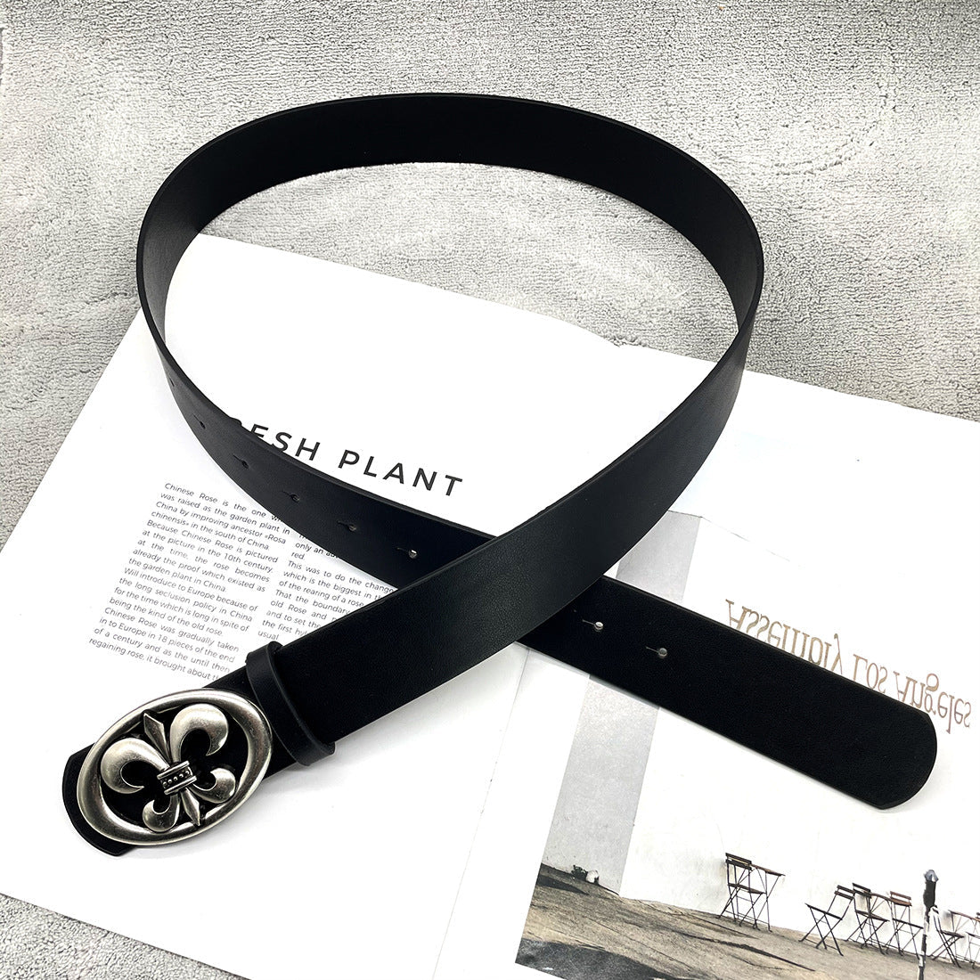 Chh Chrome Heart Belt Cross Hexagram Vine