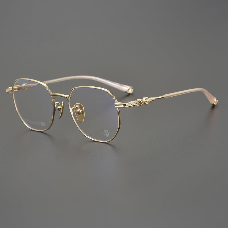 CHH Chrome Hearts Glasses Vintage Pure Titanium Ultra Light Polygon Frame